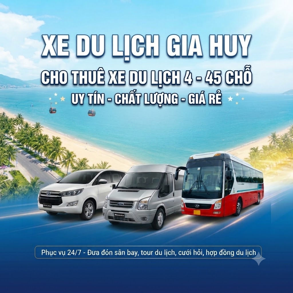 Xe Du Lịch Gia Huy Nha Trang Đời Mới